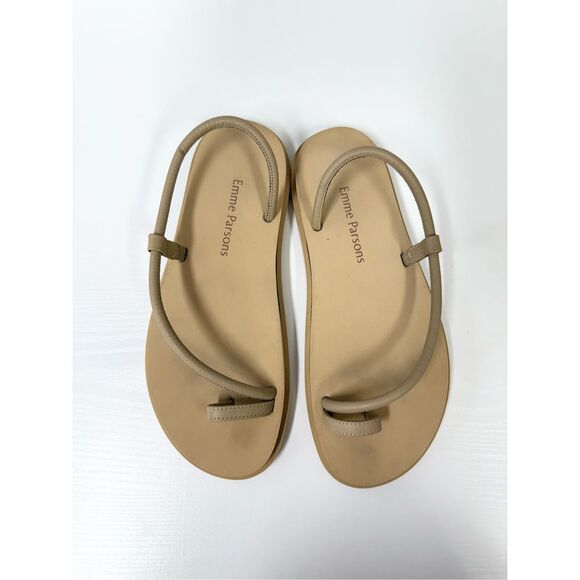 Emme Parsons Shoes - Emme Parsons Women's Tan Minimalist Toe-Ring Sandals